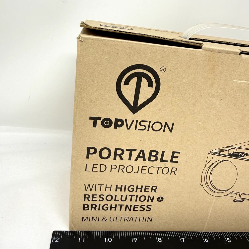 TOPVISION T21 Mini Portable LED Projector • NEW Open Box • High Brightness - Picture 11 of 13